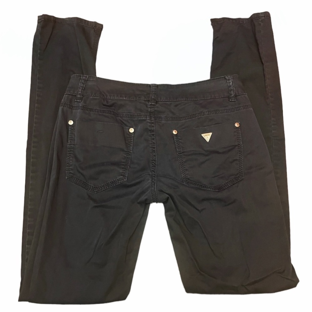 Vintage Guess Jeans Black Skinny Daredevil Skinny Pants Leg Size 27